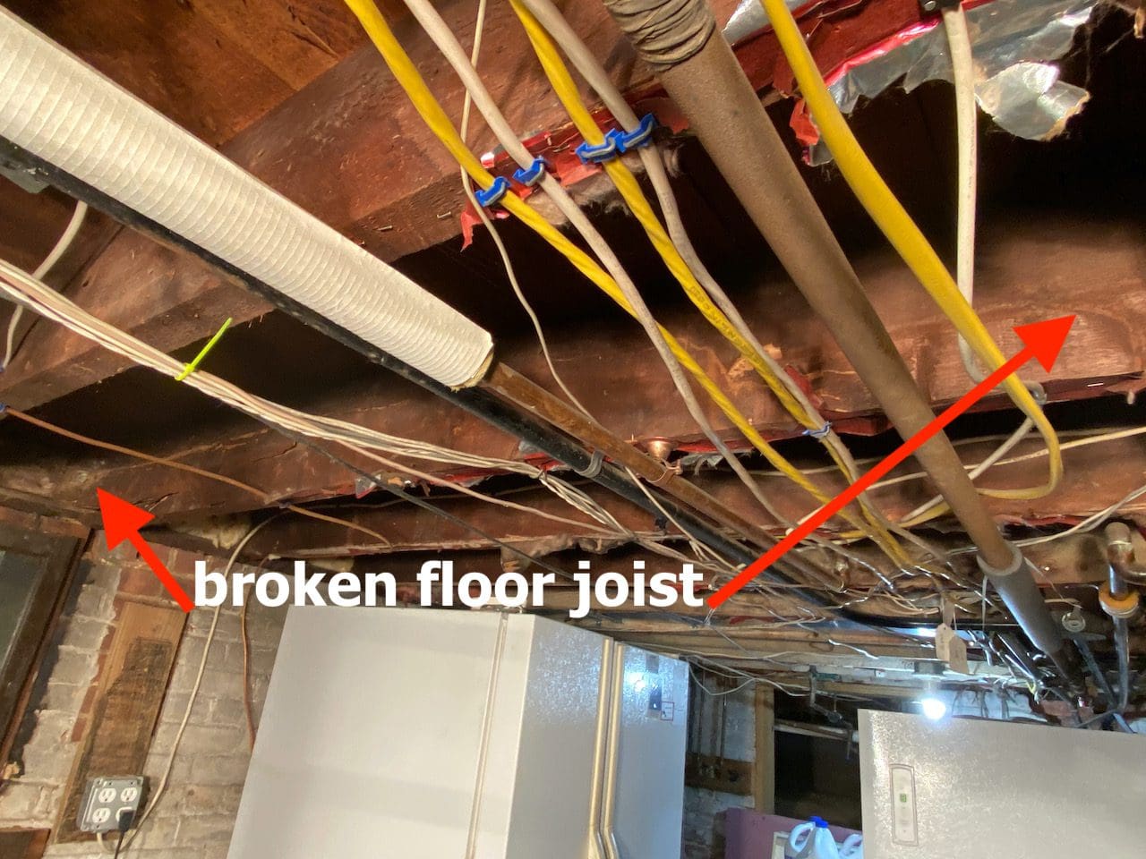 basement floor joist replacement