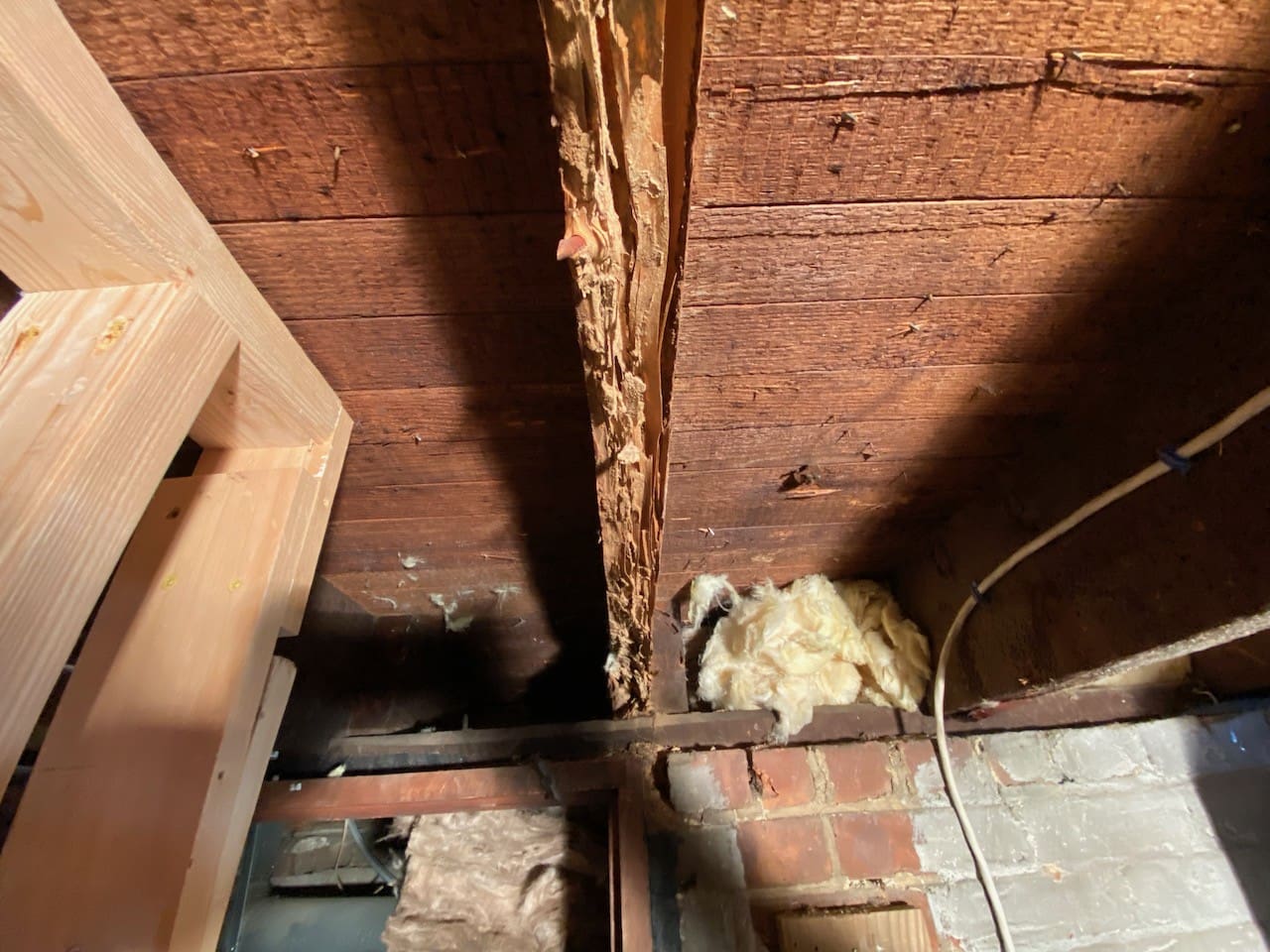 Termite Damage and Installing The New Floor Joist